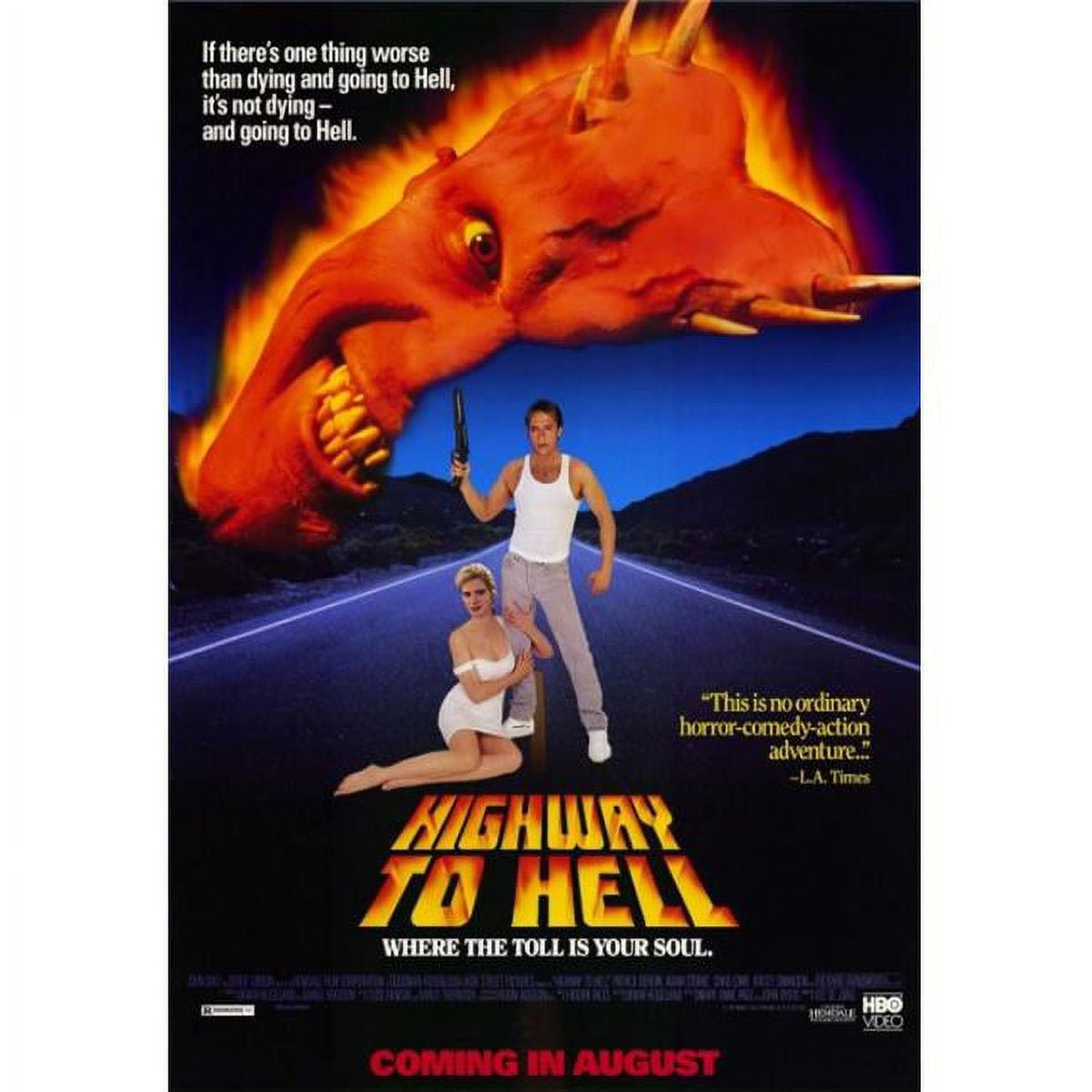 Highway to Hell Movie Poster Print 27x40 featuring iconic film art
