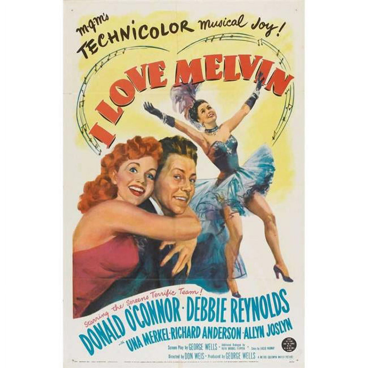 I Love Melvin Movie Poster - 11x17 print showcasing classic film art.