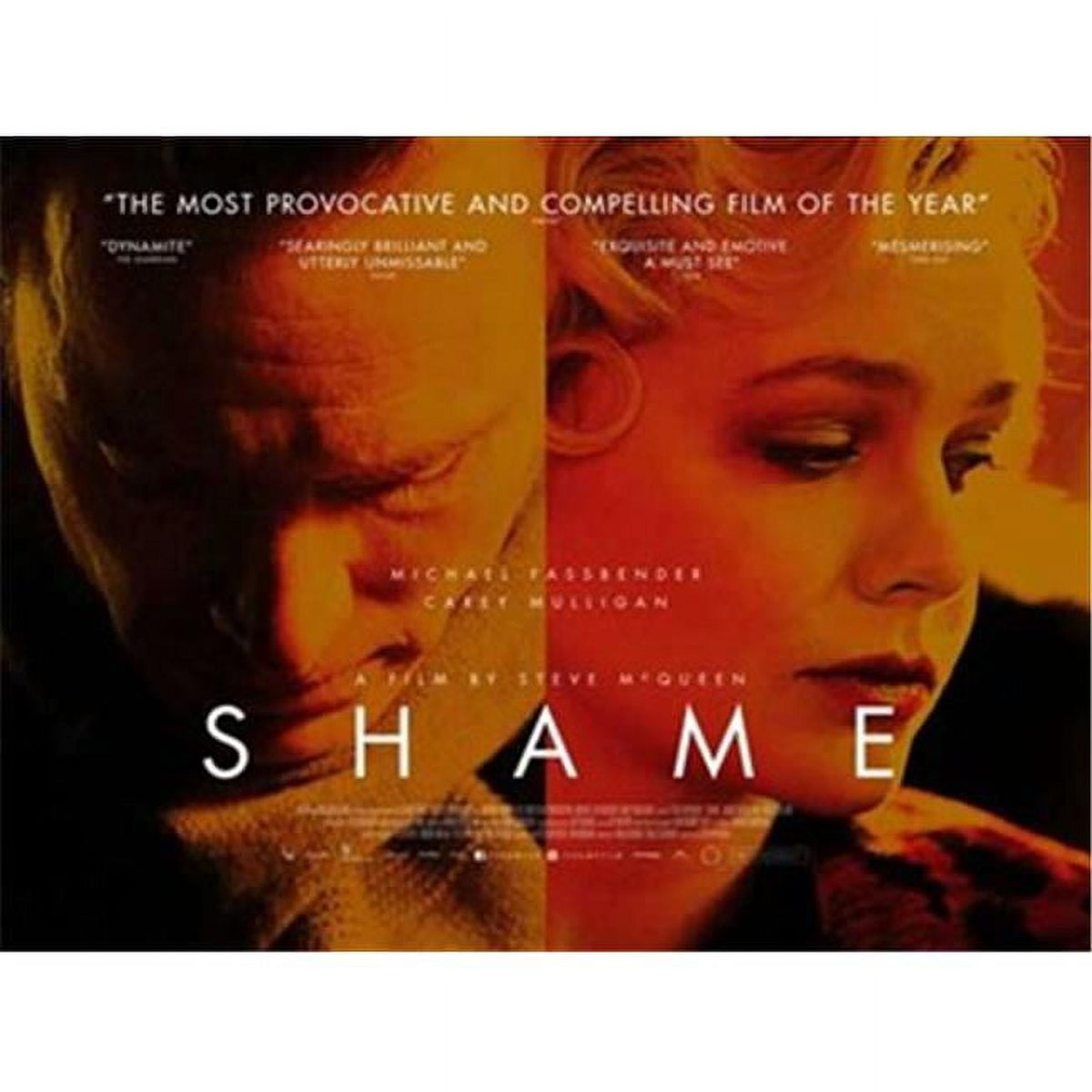 Shame Movie Poster 17x11 Print showcasing vibrant colors and cinematic art.