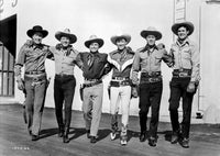 Roy Rogers Men in Black and White Photo Print showcasing classic Americana