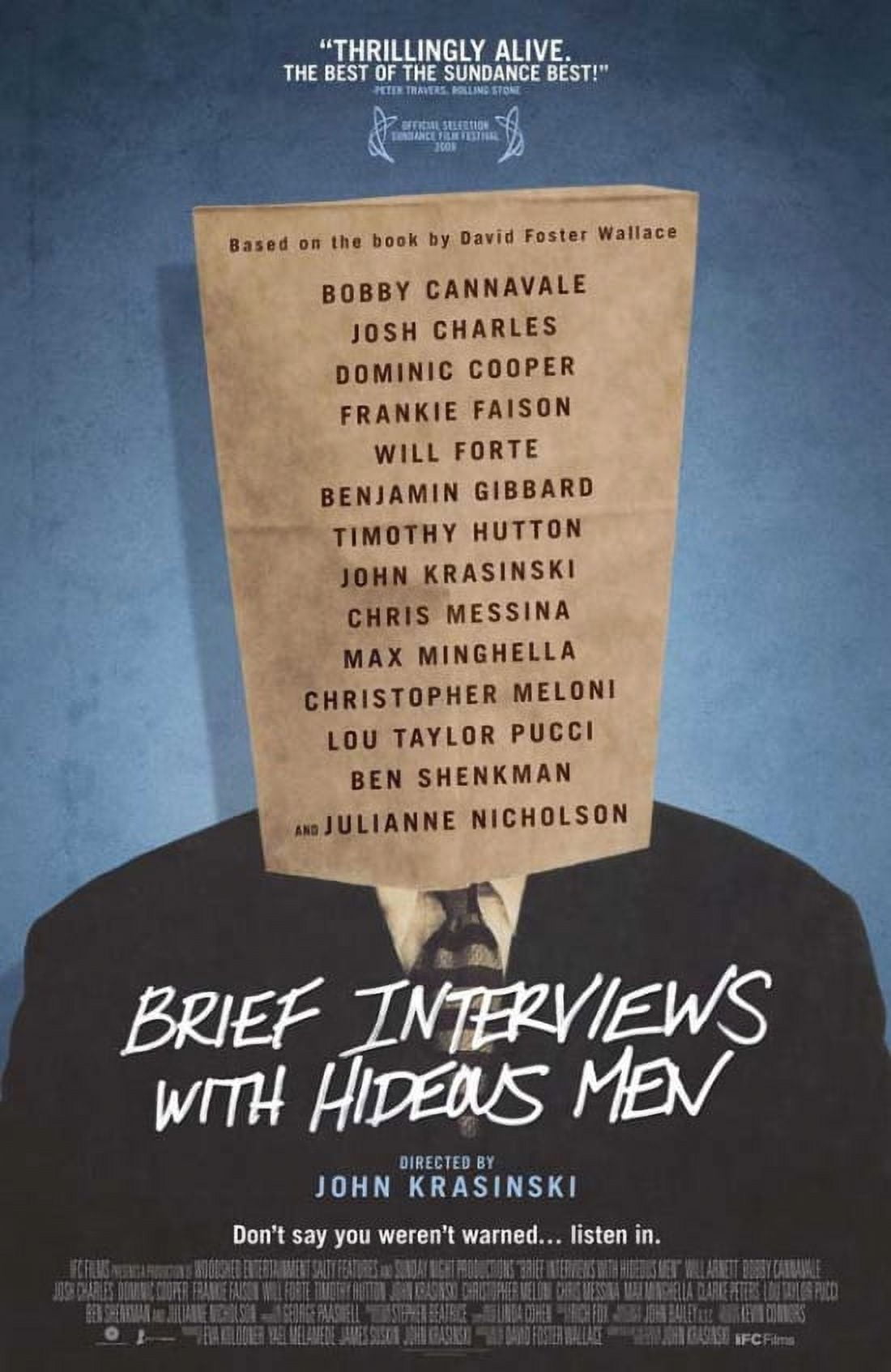 Brief Interviews with Hideous Men movie poster 11x17
