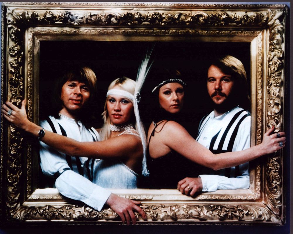 ABBA Group Photo Print in Gold Frame 8x10