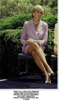 Princess Diana iconic photo print showcasing her elegance and charm.