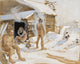 Outside The Sauna Art Poster Print by Akseli Gallen-Kallela
