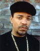 Ice T wearing a black shirt and necklace photo print