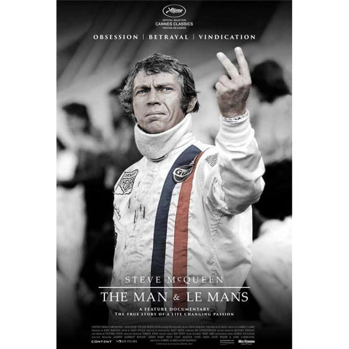 Steve McQueen The Man and LeMans Movie Poster 27x40.