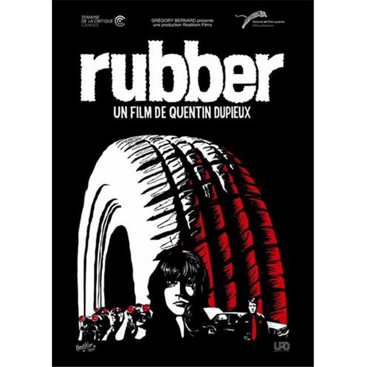 Rubber Movie Poster in 11x17 size featuring a unique design.