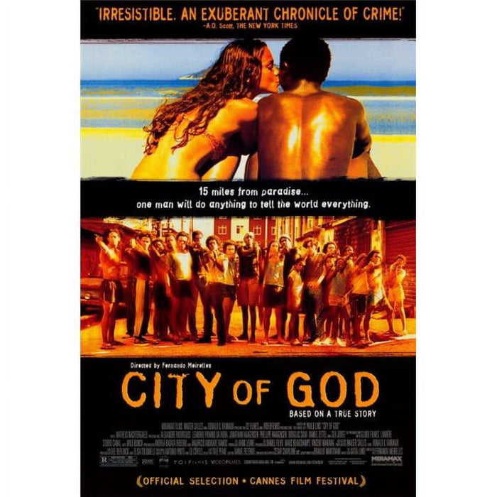 City of God movie poster print in 27 x 40 inches.