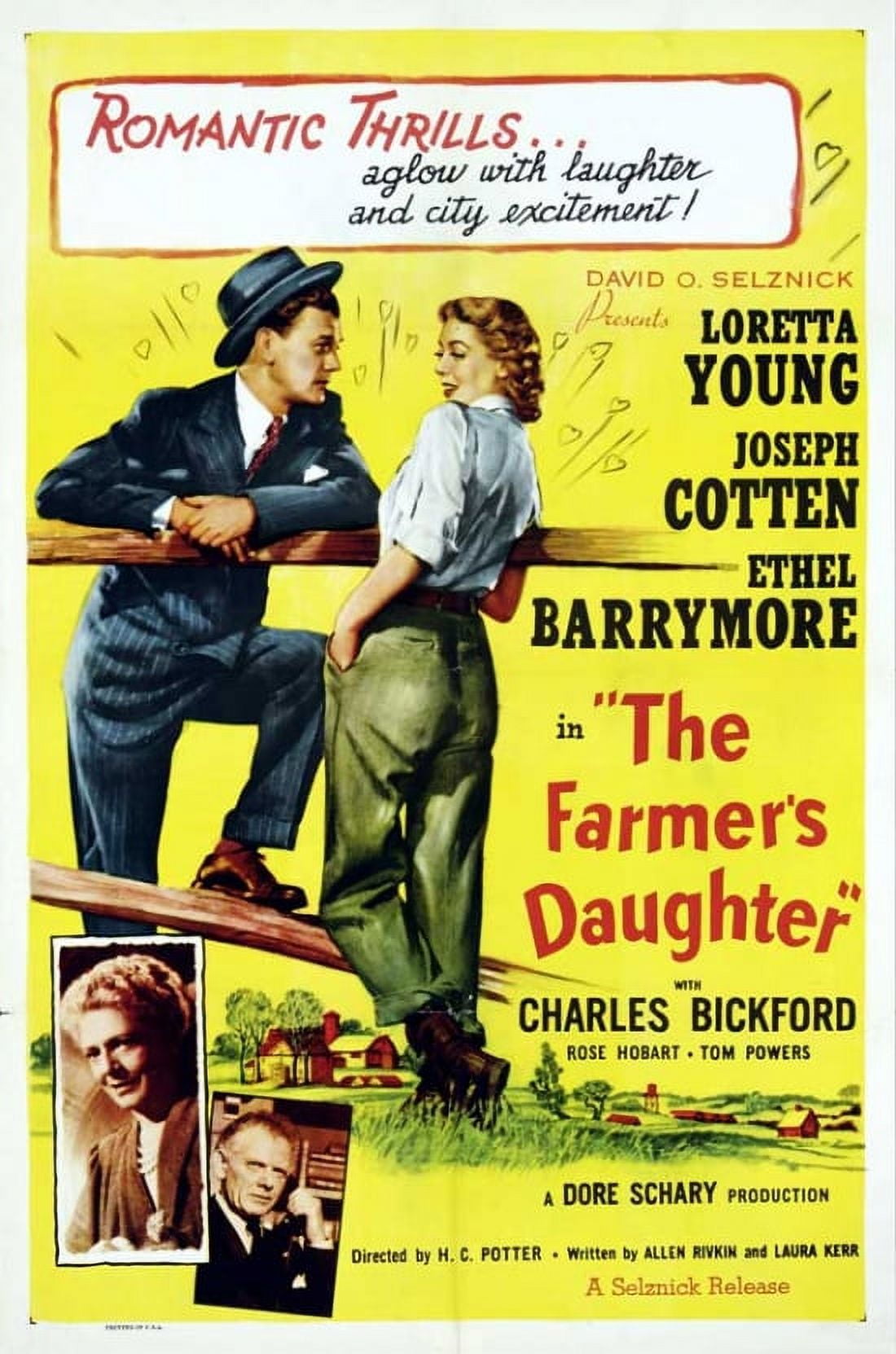 The Farmer's Daughter Movie Poster 11x17 high-quality print