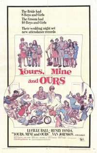 Yours Mine & Ours Movie Poster 11x17 print showcasing family unity and charm.