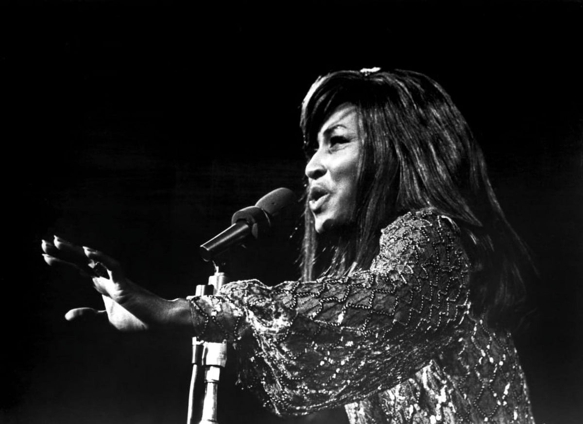 Gimme Shelter Tina Turner 1970 Photo Print showcasing her electrifying performance.