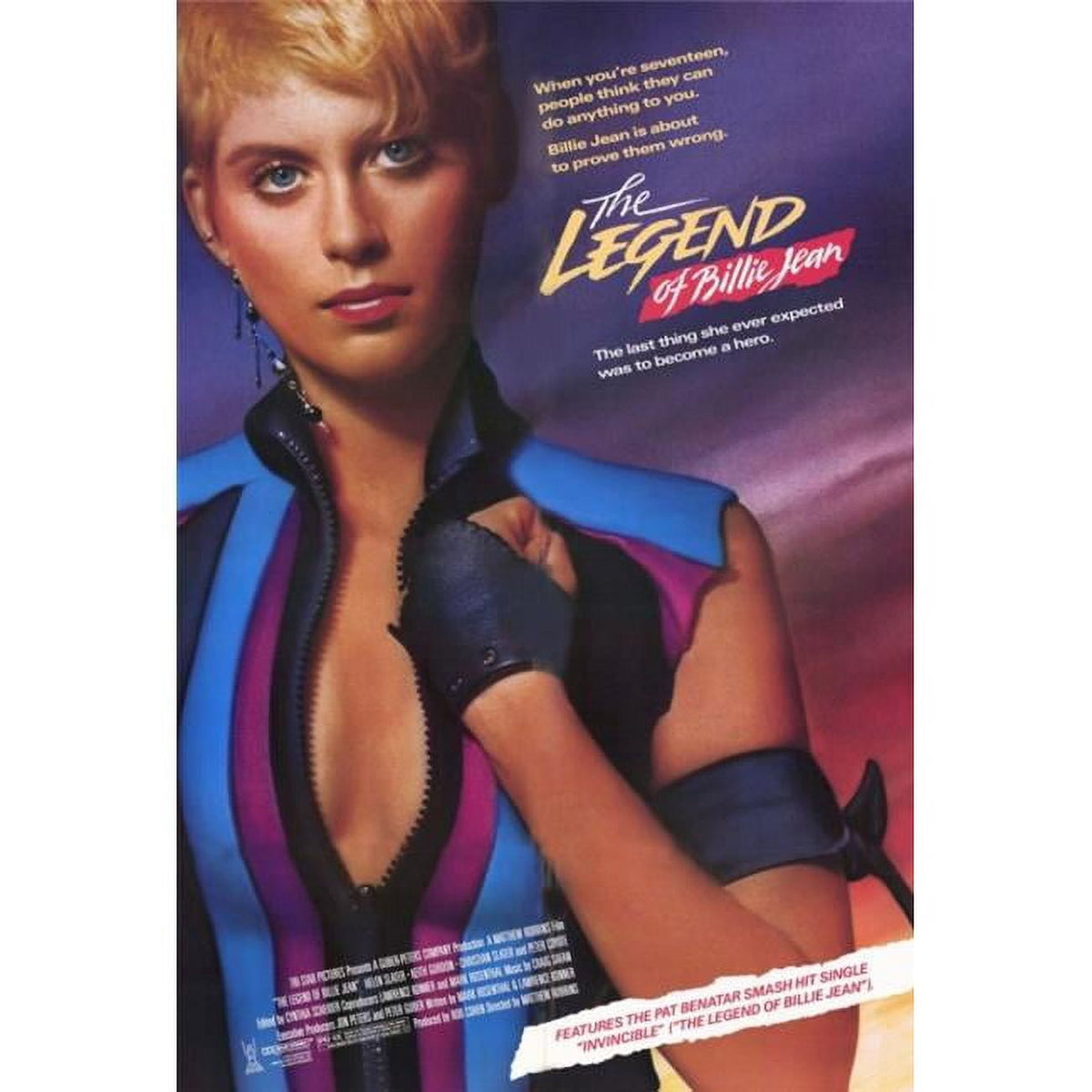 The Legend of Billie Jean movie poster print showcasing the film's iconic imagery.