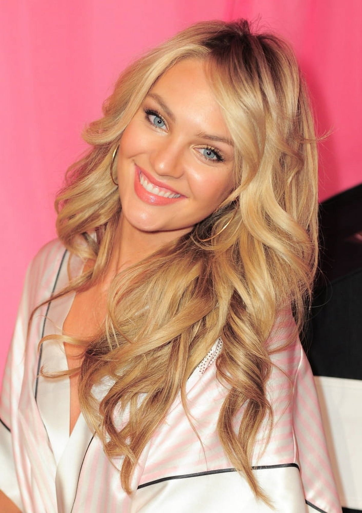Candice Swanepoel Backstage at Victoria's Secret Fashion Show 2014 Photo Print