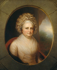 Martha Washington art print by Rembrandt Peale, historical artwork, available in multiple sizes.