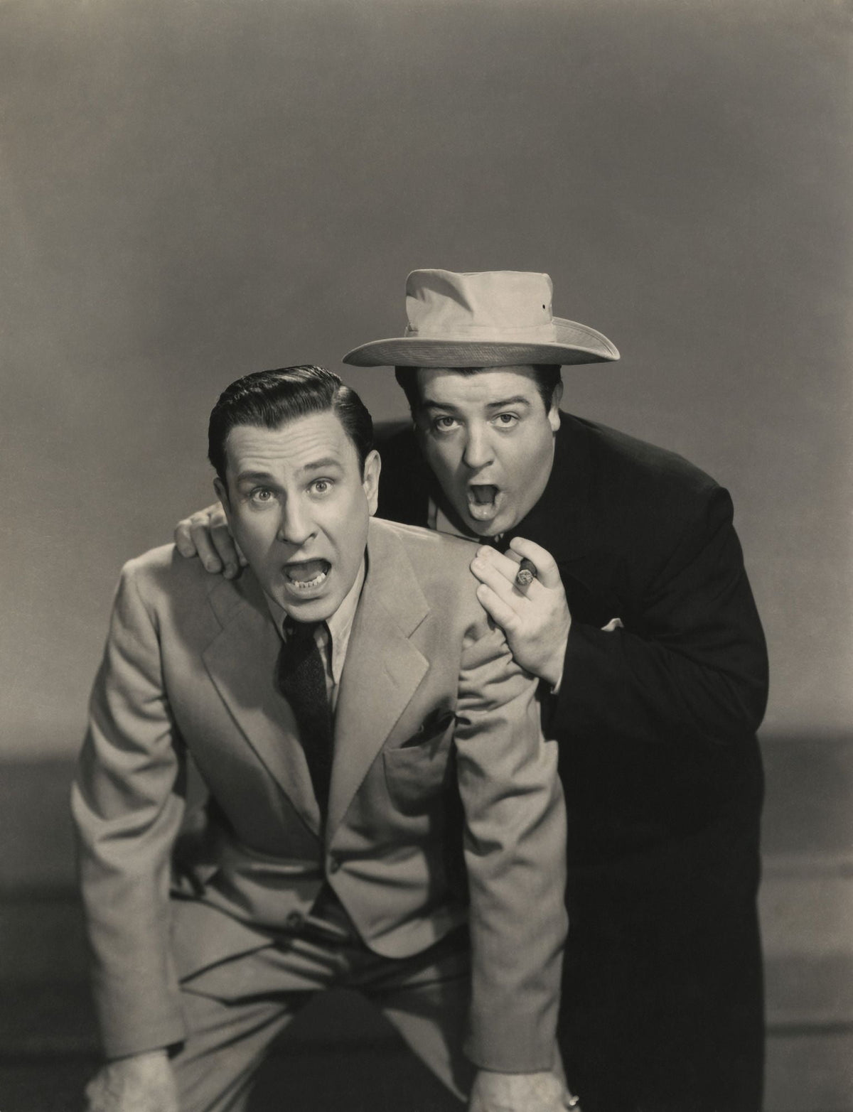 Hold That Ghost photo print featuring Bud Abbott and Lou Costello in 1941.