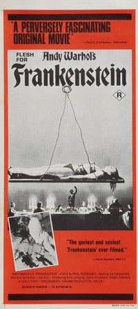 Andy Warhol Flesh for Frankenstein movie masterprint poster, 1973 art.