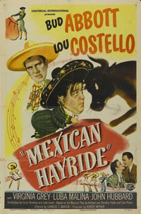 Mexican Hayride Movie Poster design featuring vibrant colors and classic imagery.