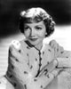 Claudette Colbert 1939 portrait in embroidered cardigan photo print
