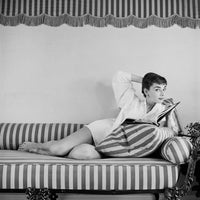 Audrey Hepburn Reading Photo Print in multiple sizes