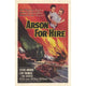 Arson for Hire Movie Poster Print 27x40