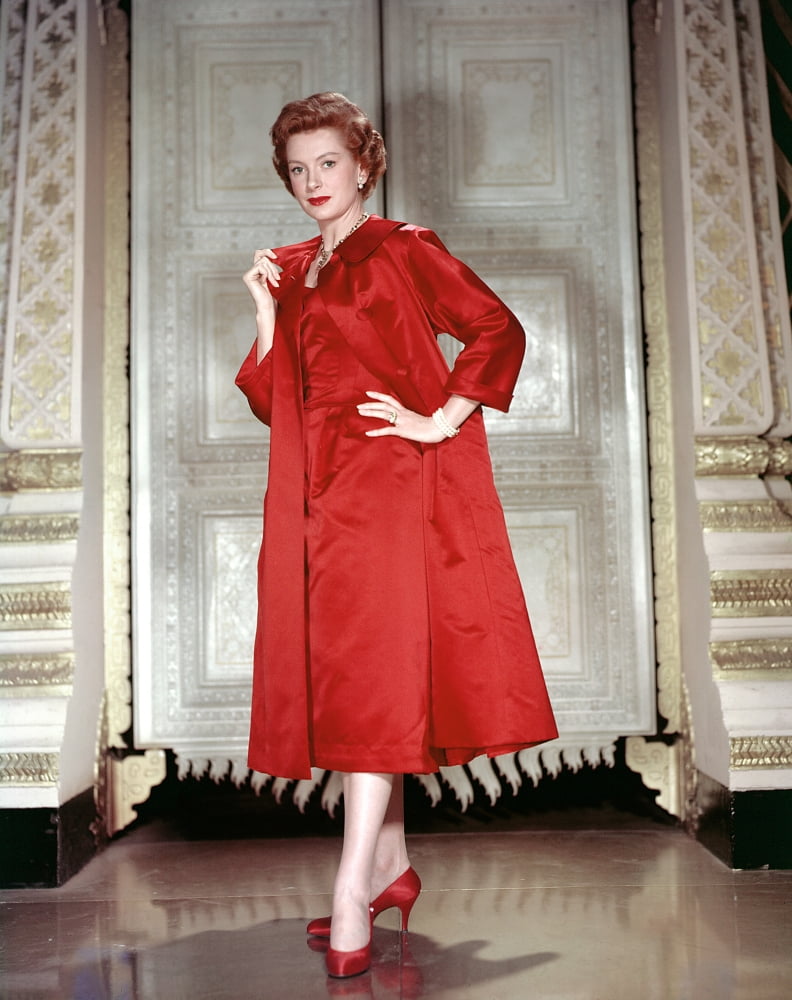 Vintage photo print of Deborah Kerr from 1956, perfect for home décor.