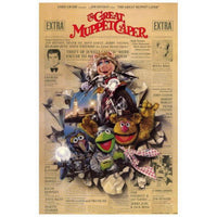The Great Muppet Caper Movie Poster Print featuring vibrant Muppet characters in a fun scene.