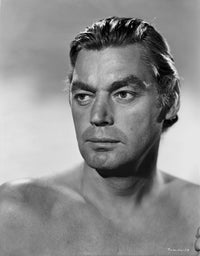 Close-up portrait photo print of Johnny Weissmuller, iconic actor.
