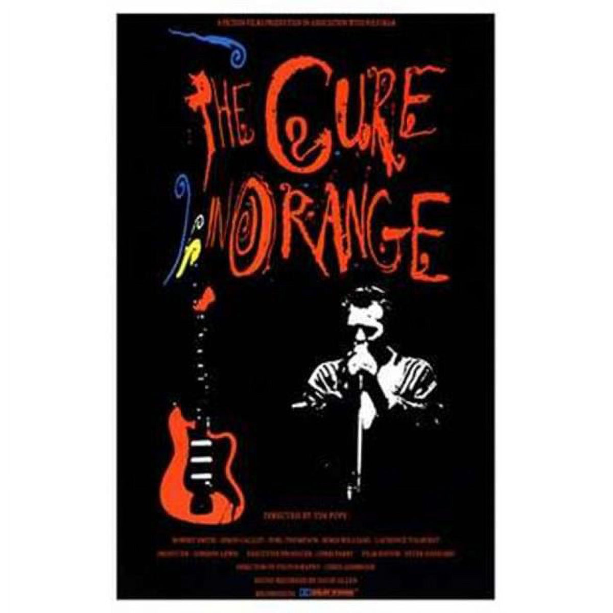 The Cure in Orange Movie Poster - 11x17 size, vibrant colors, music art
