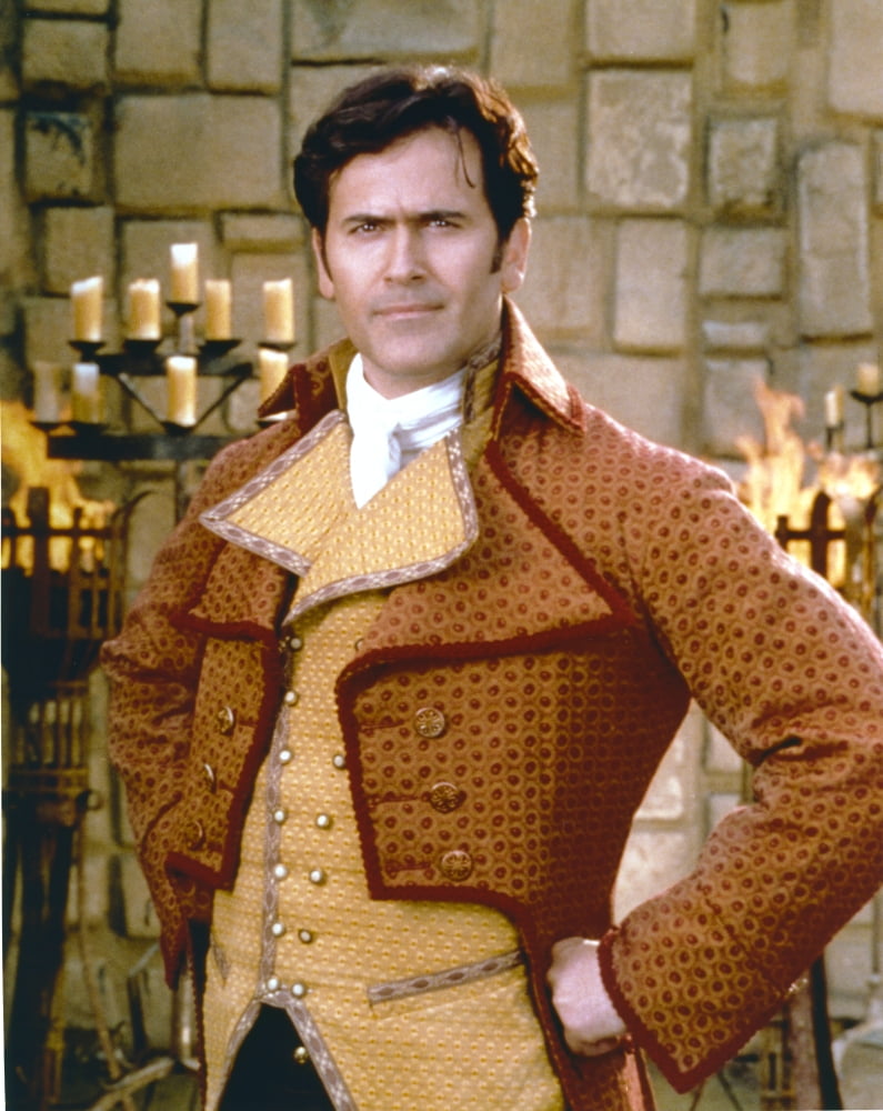 Bruce Campbell posed in brown leather jacket photo print