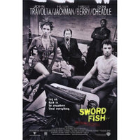 Swordfish Movie Poster Print 27 x 40 - Captivating cinematic artwork.