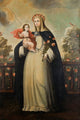 Saint Rose of Lima with Child Jesus poster print by Cusco School.