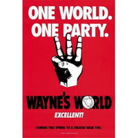 Wayne's World Movie Poster 11 x 17 print featuring iconic characters.