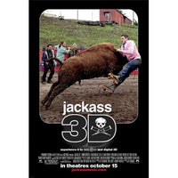 Jackass 3-D Movie Poster Print showcasing the film's iconic characters and humorous elements.