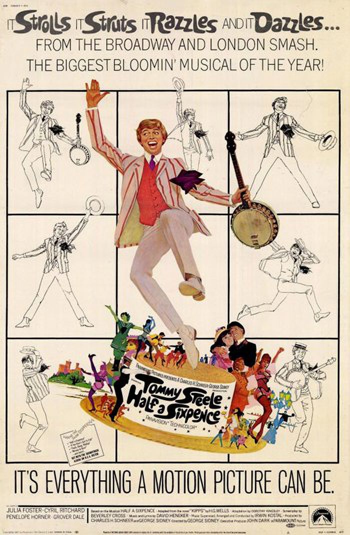Half a Sixpence movie poster 11x17 print showcasing a classic film.
