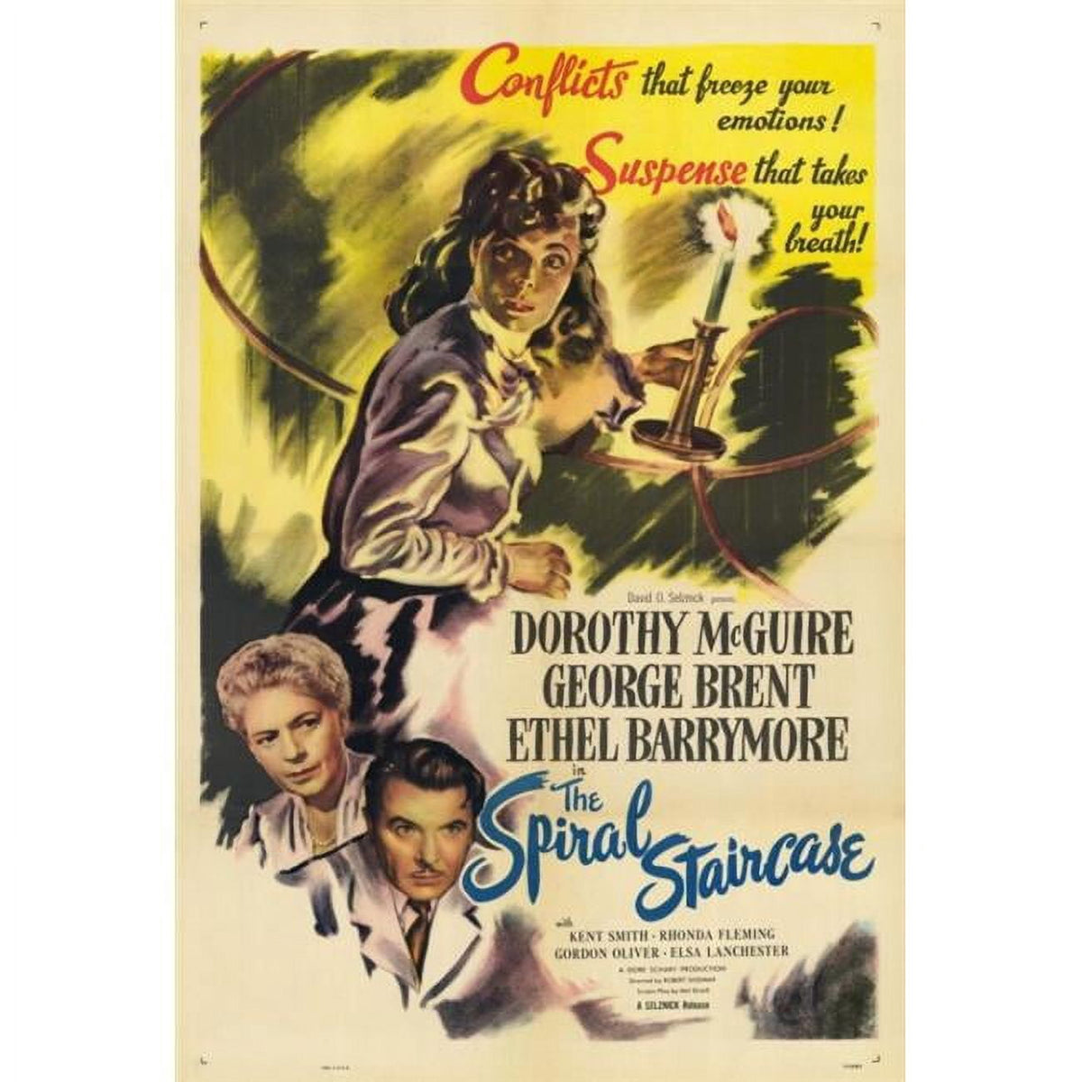 The Spiral Staircase Movie Poster Print 27x40