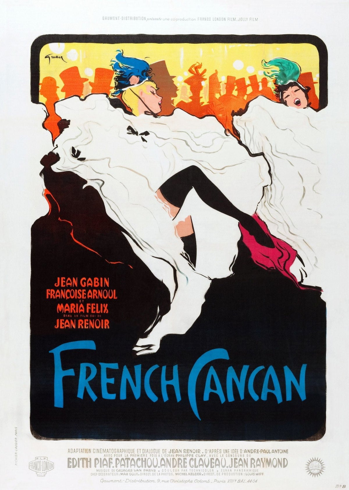 French Cancan Movie Poster Art Print - 1955 Classic Film