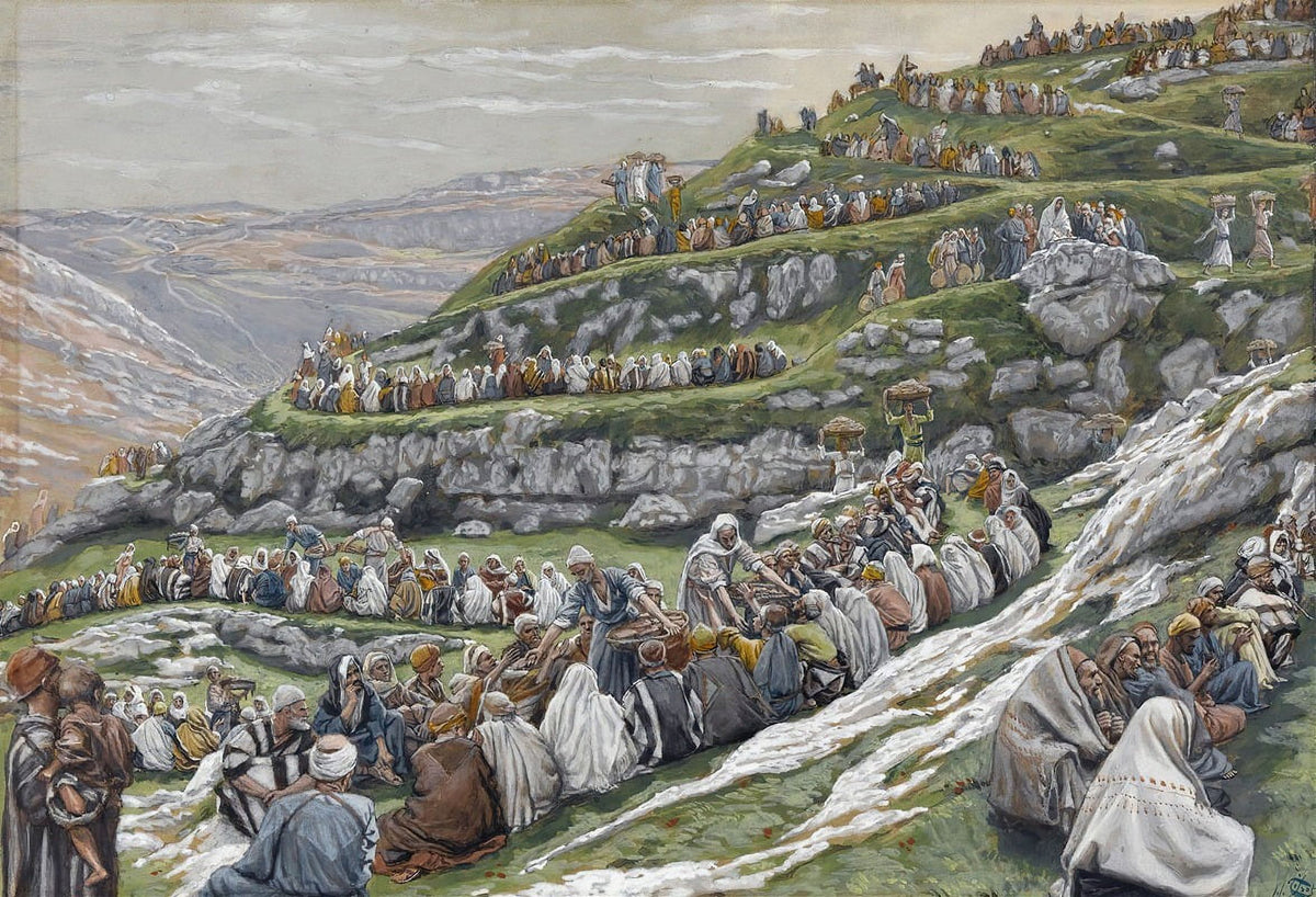 The Miracle of the Loaves and Fishes Art Print by James Tissot