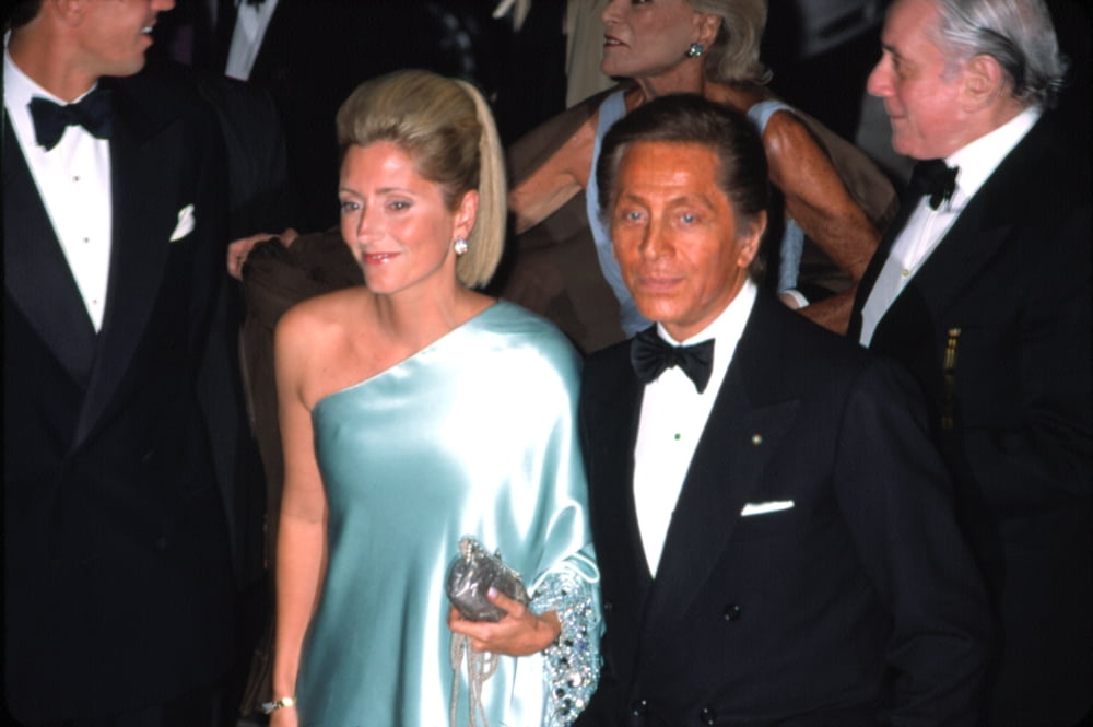 Valentino and Princess Marie Chantal of Greece at Met Gala print by CJ Contino
