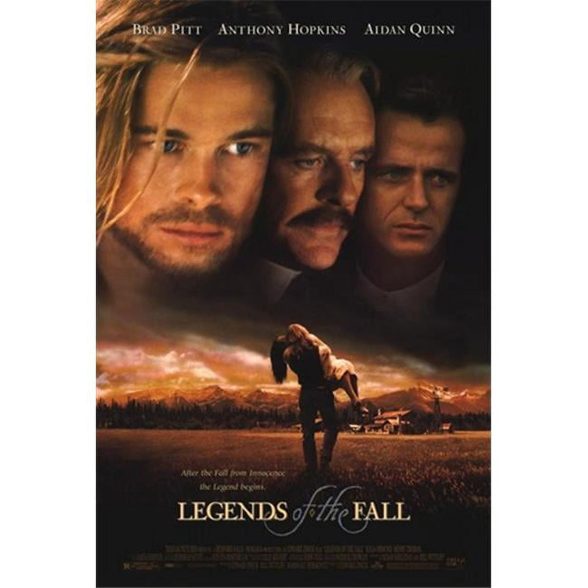 Legends of the Fall Movie Poster 11x17 print showcasing iconic film imagery.