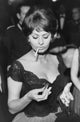 Sophia Loren Smoking Vintage Photo Print, classic Hollywood photography