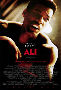 Ali Movie Poster Print showcasing the legendary boxing icon Muhammad Ali.