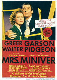Mrs. Miniver Movie Masterprint Poster featuring Greer Garson and Walter Pidgeon - 1942