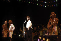 Bee Gees live performance photo print capturing iconic stage moments