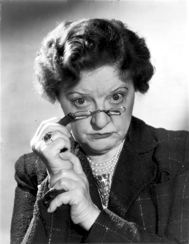 Marion Lorne posed photo print wearing a long sleeve top.