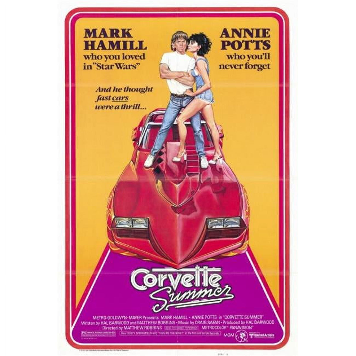 Corvette Summer Movie Poster Print showcasing classic film art.