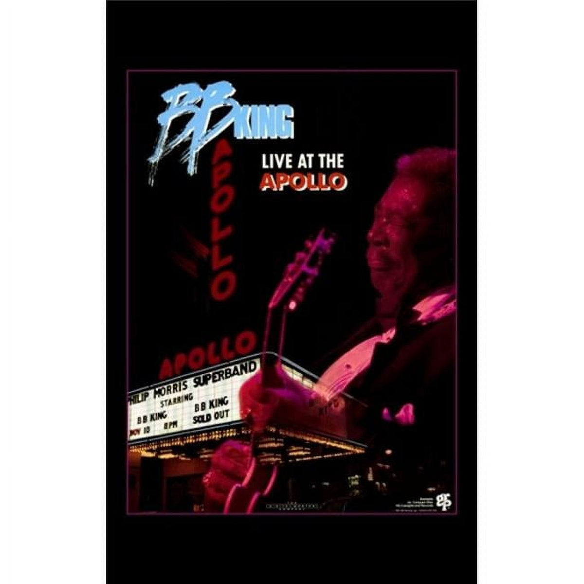 B.B. King Live at the Apollo movie poster 11x17