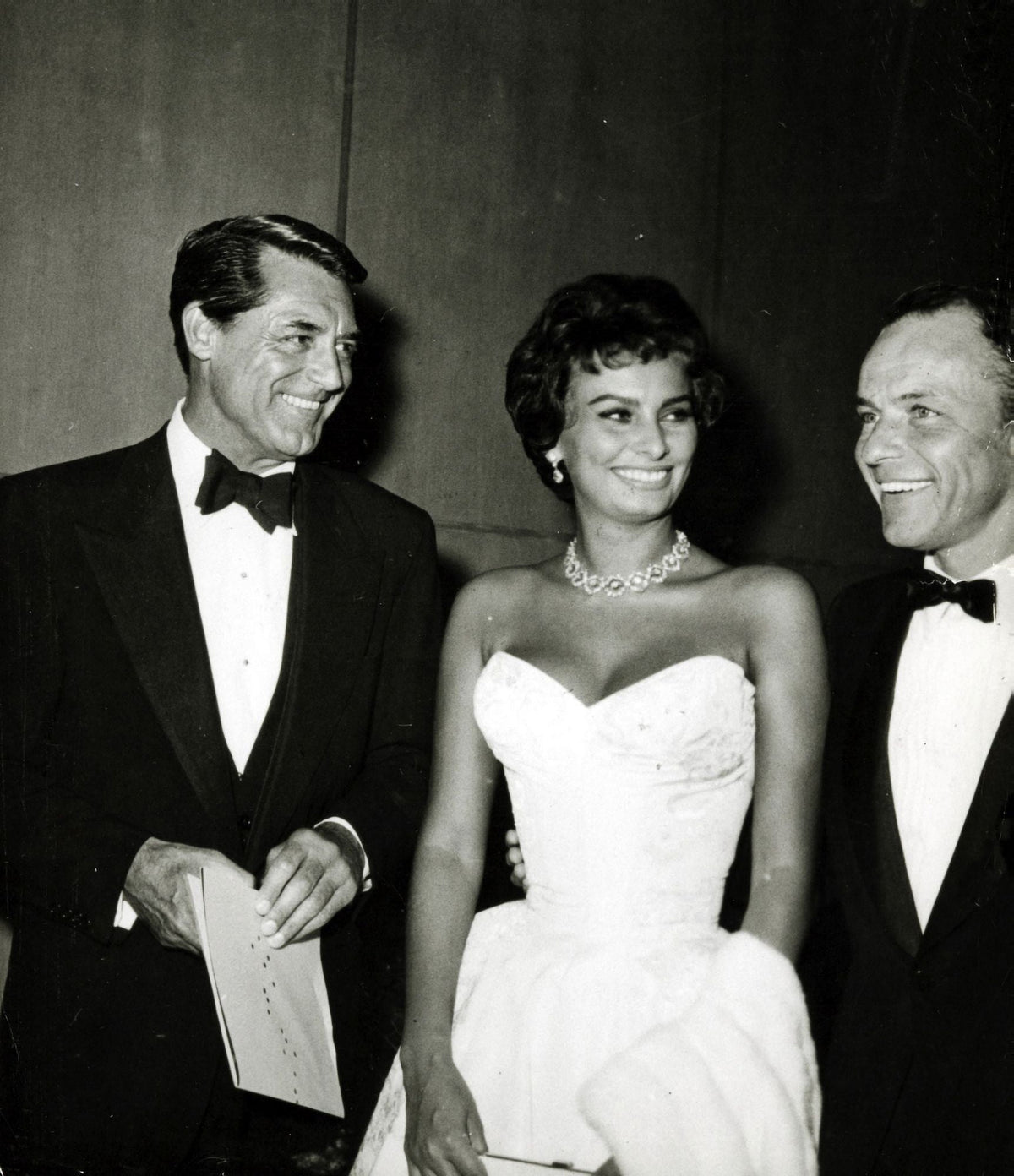 Cary Grant Sophia Loren Frank Sinatra classic photo print.