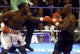 Boxing match photo print featuring Mike Tyson and Lennox Lewis