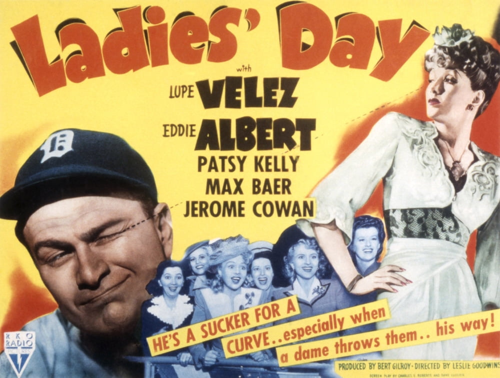 Ladies' Day Movie Masterprint Poster featuring Eddie Albert, Patsy Kelly, and Lupe Velez (1943).