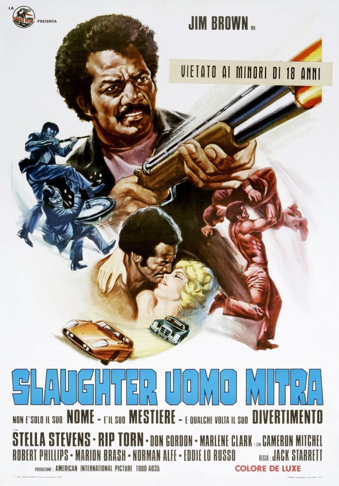 Italian Jim Brown and Stella Stevens Movie Masterprint Poster Print